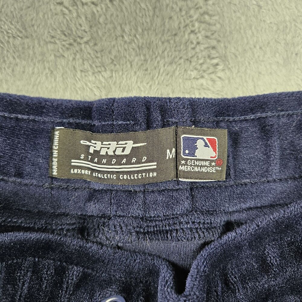 Tampa Bay Rays Velour Shorts Womens M Pro Standard Navy MLB Drawstring Elastic - Picture 5 of 10